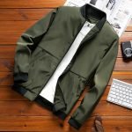 Men's Casual Bomber Jacket | High-Quality Solid Fashion Windbreaker - Image 6