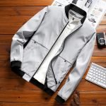 Men's Casual Bomber Jacket | High-Quality Solid Fashion Windbreaker - Image 3