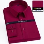 Men's Non-Ironing Bamboo Fiber Shirts – Soft Cozy Slim Fit Long & Short Sleeve Options - Image 26