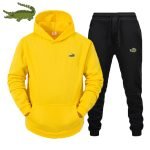 CARTELO Men's Fashion Suit – Autumn/Winter Fleece Hoodie and Pants 2-Piece Sports Set - Image 14