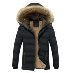 Men's Military Parka | Warm Fleece Detachable Hat Windproof Coat - Image 4