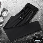 Men's Cargo Sweatpants – Casual Cotton Track Pants in Black and Grey - Image 2