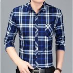 Men's Long Sleeve Plaid Shirt – High-Quality Spring Autumn Casual Camisa Hombre