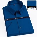 Men's Non-Ironing Bamboo Fiber Shirts – Soft Cozy Slim Fit Long & Short Sleeve Options - Image 11