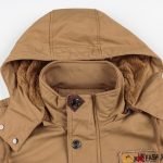 Men's Winter Fleece Jacket | Hooded Plus Size Casual Motorcycle Punk Coat - Image 5