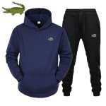 CARTELO Men's Fashion Suit – Autumn/Winter Fleece Hoodie and Pants 2-Piece Sports Set - Image 9