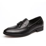 Elegant New Men Tassel Loafers | PU Leather Formal Slip-On Dress Shoes - Image 5