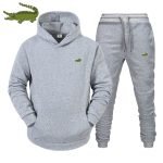 CARTELO Men's Fashion Suit – Autumn/Winter Fleece Hoodie and Pants 2-Piece Sports Set - Image 12