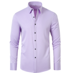 Top Quality Non-Iron Men's Slim Fit Dress Shirt – Long Sleeve Smart Casual Business Blouse - Image 5