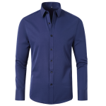 Top Quality Non-Iron Men's Slim Fit Dress Shirt – Long Sleeve Smart Casual Business Blouse - Image 16