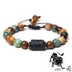 12 Constellation Couple Bracelet – Black Stone Braided Reiki Beads for Men and Women - Image 17