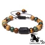 12 Constellation Couple Bracelet – Black Stone Braided Reiki Beads for Men and Women - Image 10