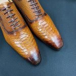 Luxury Men's Snake Print Oxford Shoes | Genuine Leather Lace-Up Dress Shoes - Image 7