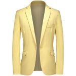 High-Quality Men's Blazer | Slim Fit Solid Color Dress Suit Coat - Image 5