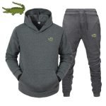 CARTELO Men's Fashion Suit – Autumn/Winter Fleece Hoodie and Pants 2-Piece Sports Set - Image 7