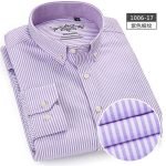 Men's New Plaid Long Sleeve Cotton Shirt – Casual Dress Shirt with Chest Pocket, Regular-Fit - Image 12