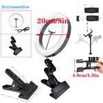 Portable Selfie Ring Light Lamp with Clip - Dimmable LED Fill Light for YouTube Live Streaming & Photography - Image 2