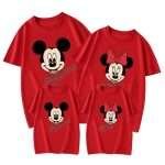 Family Matching Clothes: Mother-Kids Cartoon Mickey Printed T-Shirts & Plus Size Sets - Image 9