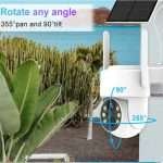 4MP WiFi Solar Camera with PIR Human Detection | Outdoor Wireless PTZ Surveillance - Image 2