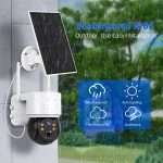 4MP WiFi Solar Camera with PIR Human Detection | Outdoor Wireless PTZ Surveillance - Image 6