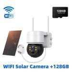4MP WiFi Solar Camera with PIR Human Detection | Outdoor Wireless PTZ Surveillance - Image 3