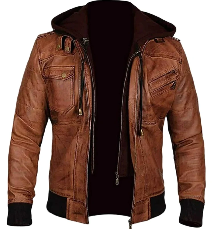 Men's Faux Leather Jacket