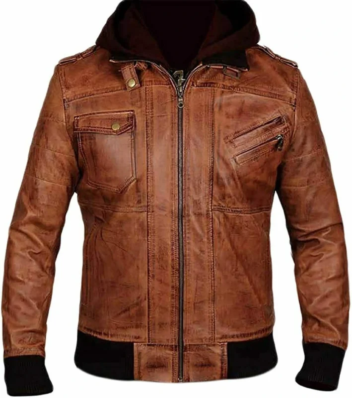 Men's Faux Leather Jacket