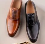 Handcrafted Men's Leather Dress Shoes - Elegant, Comfortable, and Perfect for Office or Parties - Image 2