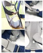 Baby Carrier - Blue | Lightweight, Hands-Free, Soft & Durable Baby Carrier with Shoulder Straps - Image 3