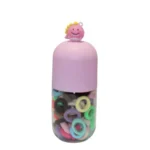 60-Piece Multi-Color Hair Ponies for Girls - Assorted Elastic Hair Ties for Kids, Fashionable Hair Accessories - Image 2