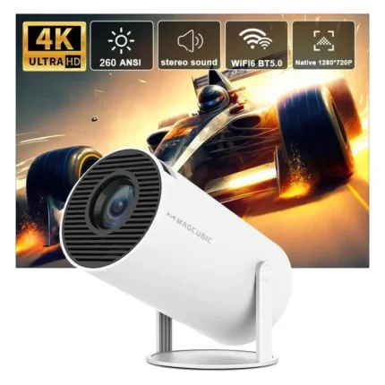 Magcubic HY300 Pro 4K Projector | Android 11, Dual WiFi6, 260 ANSI Lumens, Home & Outdoor Cinema