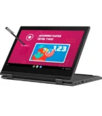 Lenovo Touch Screen Chromebook - 4GB RAM, 32GB Storage, 360° Rotate Folding Laptop for School Students