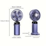 Portable Handheld Fan – Quiet, Wind & Aromatherapy - Image 4