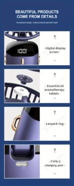 Portable Handheld Fan – Quiet, Wind & Aromatherapy - Image 22