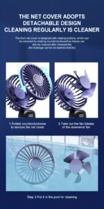 Portable Handheld Fan – Quiet, Wind & Aromatherapy - Image 20