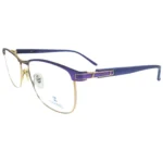 Chanel 1383 Glasses for Women - Purple & Gold Browline - Image 3