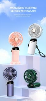 Portable Handheld Fan – Quiet, Wind & Aromatherapy - Image 12
