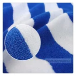 Blue & White Striped Beach & Sport Towel – Heavy Absorbent Cotton - Image 4