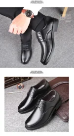 Men's Italian Leather Dress Shoes – Formal Business Luxury - Image 13