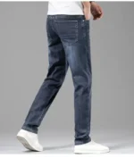 Men's Summer Lightweight Straight Fit Cotton Stretch Jeans - Image 23