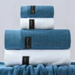 Sweat Absorbent Cotton Towel Set – Adult Bath & Sports Use - Image 2