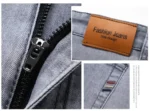 Men's Summer Lightweight Straight Fit Cotton Stretch Jeans - Image 12