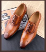 Luxury Handmade Leather Oxford Shoes for Men – Formal, Business & Wedding Wear - Image 8