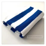 Blue & White Striped Beach & Sport Towel – Heavy Absorbent Cotton - Image 10