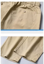 Men's Slim Fit Cotton Casual Pants - Stretch Business Trousers - Image 16