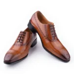 Luxury Handmade Leather Oxford Shoes for Men – Formal, Business & Wedding Wear - Image 4
