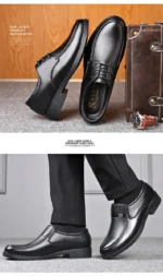 Men's Italian Leather Dress Shoes – Formal Business Luxury - Image 14