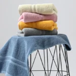 2-Pack Cotton Large Bath Towels – Absorbent 70x140cm - Image 3