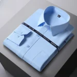 Men's White Anti-Wrinkle Business Shirt - Long Sleeve Formal - Image 2