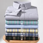Men's Oxford Pattern Shirt - S-11XL Slim Fit Long Sleeve - Image 20